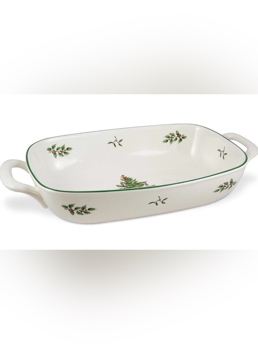 Spode Christmas Tree Oval Bread Basket, 14 Inches, LIKE NEW